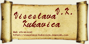 Višeslava Kukavica vizit kartica